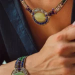 Bracelet-Necklace-ARKANIS-Ovale-Vesuvianite - Ziio Jewels