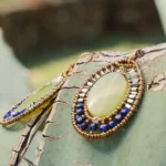 Earrings ARKANIS Ovale Vesuvianite - Ziio Jewels