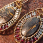 Earrings ARKANIS Ovale Wood - Ziio Jewels