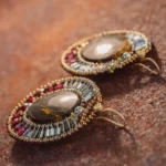Earrings ARKANIS Ovale Wood - Ziio Jewels