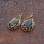 Earrings ARKANIS Ovale Wood - Ziio Jewels
