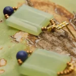 Earrings ARKANIS Square Vesuvianite - Ziio Jewels