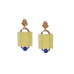 Earrings Arkanis Square Vesuvianite by Ziio Jewels