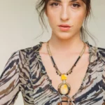 Necklace ARKANICE Long Bumblebee - Ziio Jewels