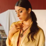 Necklace ARKANICE Long Wood - Ziio Jewels