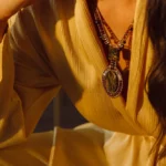 Necklace ARKANICE Long Wood - Ziio Jewels
