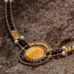 Necklace ARKANIS long Wood - Ziio Jewels
