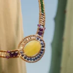 Necklace ARKANIS Ovale Vesuvianite - Ziio Jewels