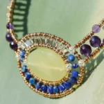 Necklace ARKANIS Ovale Vesuvianite - Ziio Jewels