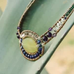 Necklace ARKANIS Ovale Vesuvianite - Ziio Jewels