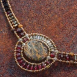 Necklace ARKANIS Ovale Wood - Ziio Jewels