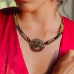 Necklace ARKANIS Ovale Wood - Ziio Jewels