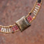 Necklace ARKANIS Square Wood - Ziio Jewels