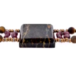 Necklace Arkanis SQUARE Wood_detail by Ziio Jewels