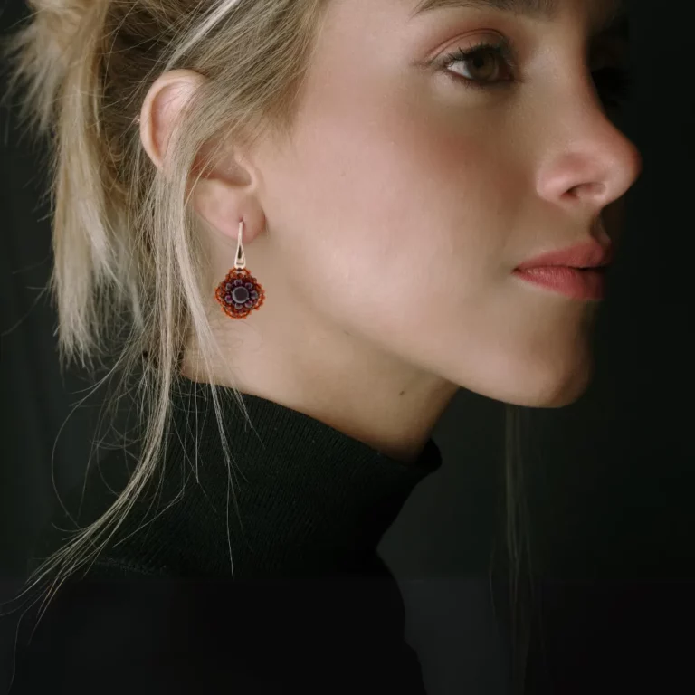 Ziio Jewels - Earrings ARIANE Garnet