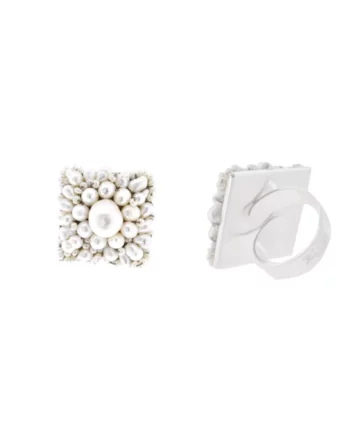 Ring ARIANE Square Pearl-Ziio Jewels