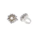 Ring PENELOPE Round Grey - ZIIO Jewels