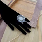 Ring PENELOPE Ovale Grey -marquet-closeup- ZIIO Jewels