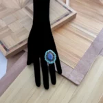 Ring PENELOPE Ovale Kyanite -Marqueterie - ZIIO Jewels