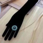 Ring PENELOPE Round Kyanite -Marqueterie- ZIIO Jewels