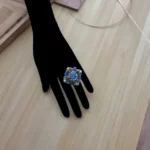 Ring PENELOPE Square Kyanite -Marqueterie- ZIIO Jewels