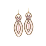 Earrings ASTRAEA THIN PINK - Ziio Jewels