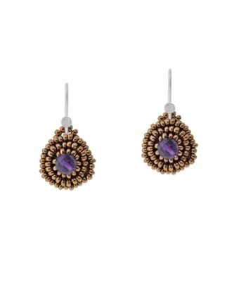 Earrings BOTTONE Amethyst