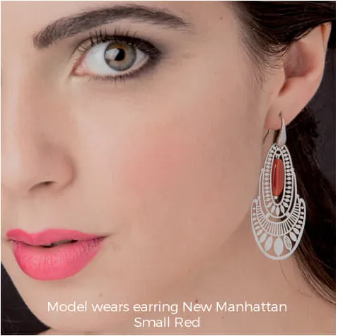 Earrings-new-manhattan-small-red