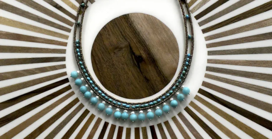 Necklace DANCE Amazonite