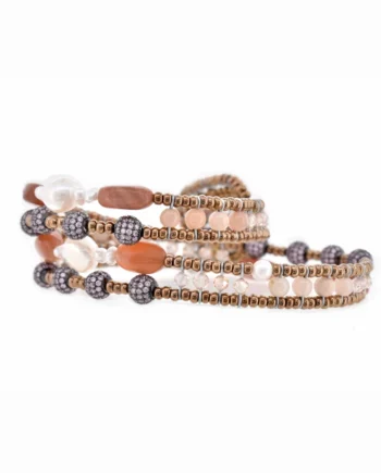 Bracciale MAEVE Boa White - front - Ziio Jewels