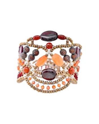 Bracelet Maeve Orange Front - Ziio Jewels