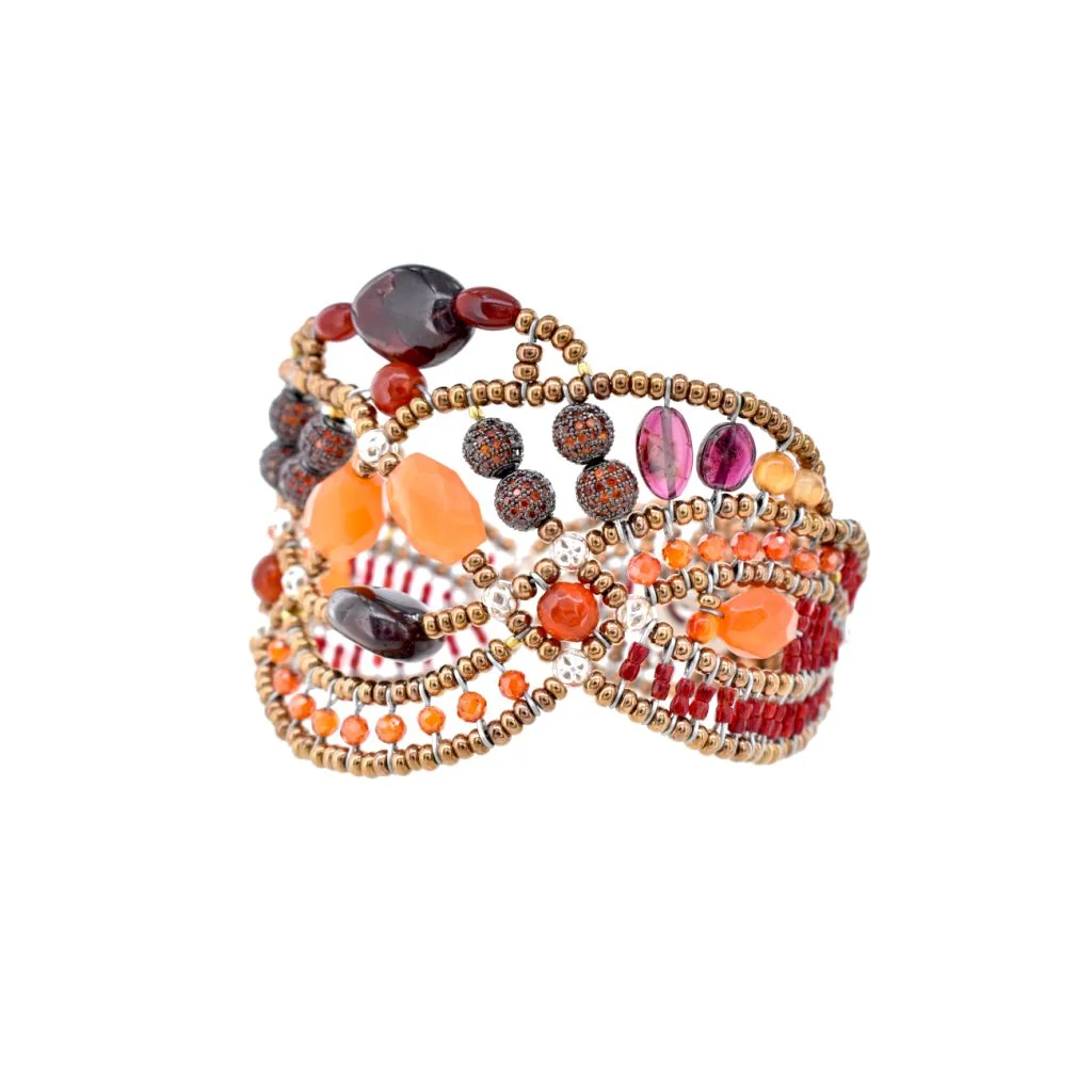 Bracelet Maeve Orange Side - Ziio Jewels