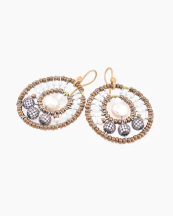 Earrings MAEVE Small White - Ziio Jewels