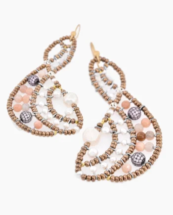 Earrings MAEVE White 3 - Ziio Jewels