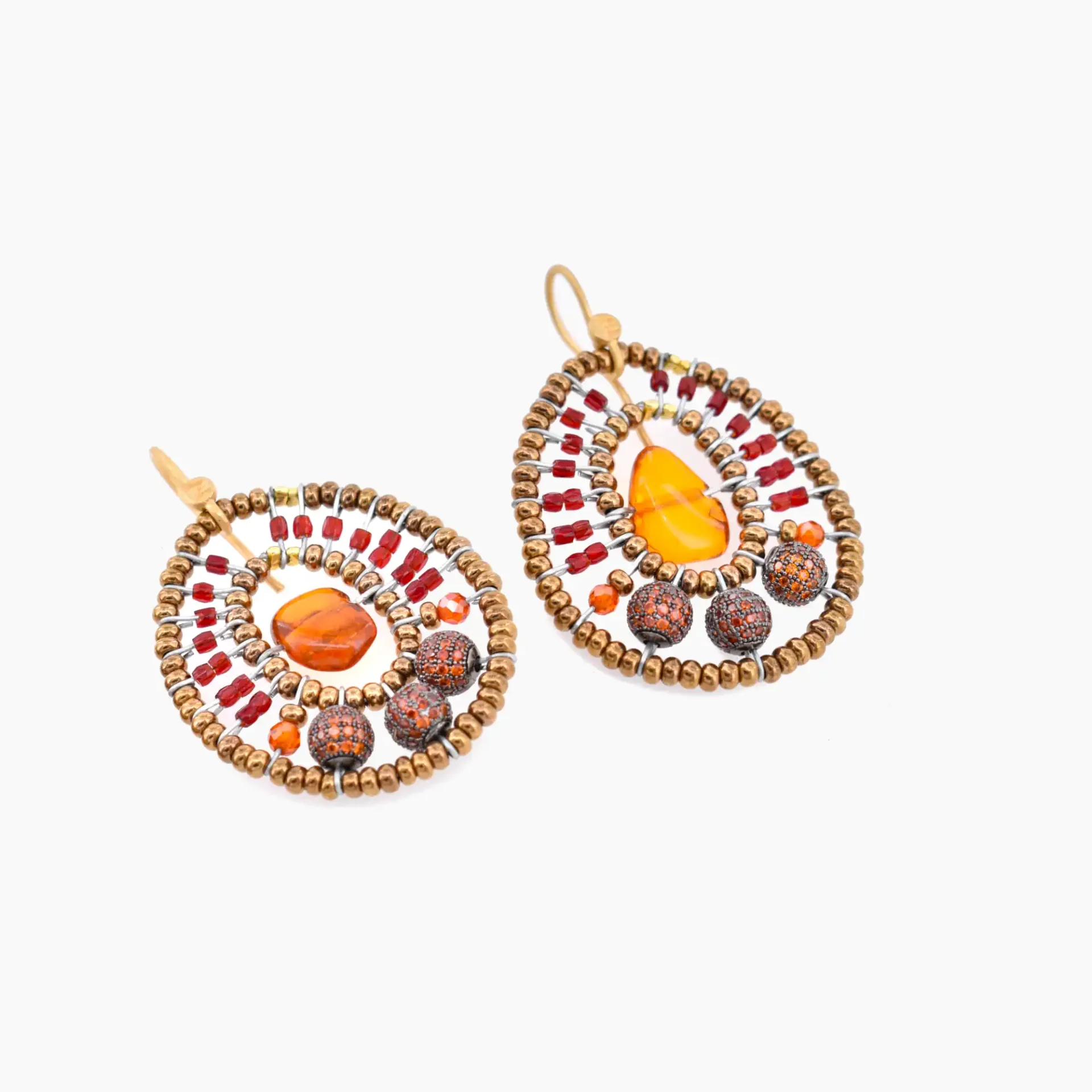 Earrings MAEVE small Orange