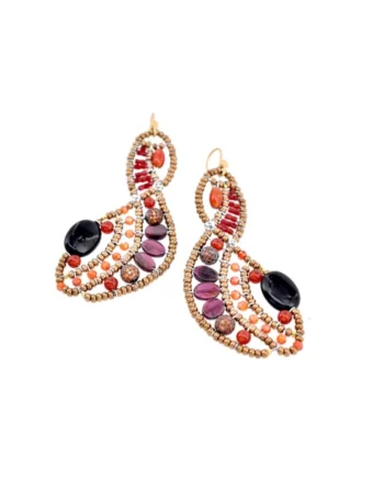 Earrings Maeve Orange 1 - Ziio Jewels