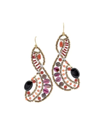 Earrings Maeve Orange 2 - Ziio Jewels