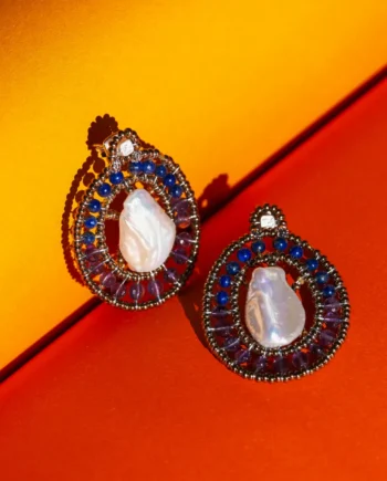 Earrings baroque kyanite - Ziio Jewels
