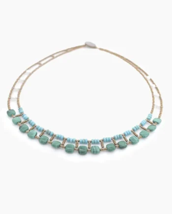 Necklace BAROQUE Small Malachite - Ziio Jewels