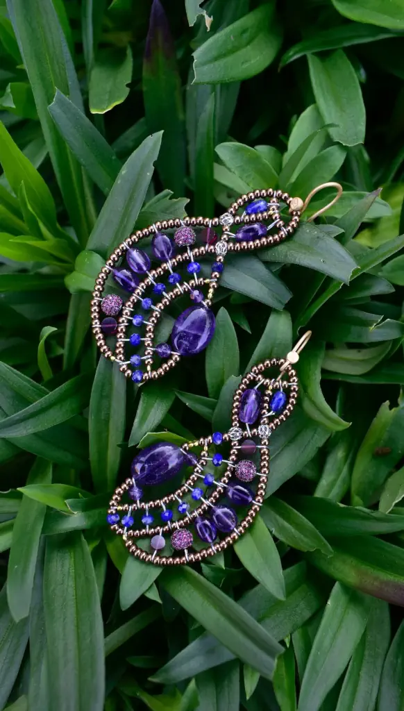 Ziio Earrings Maeve Purple