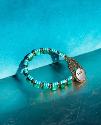 Bracelet baroque small green - Ziio Jewels