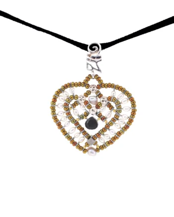 Pendente Coeur Pearl Nastro- Ziio Jewels