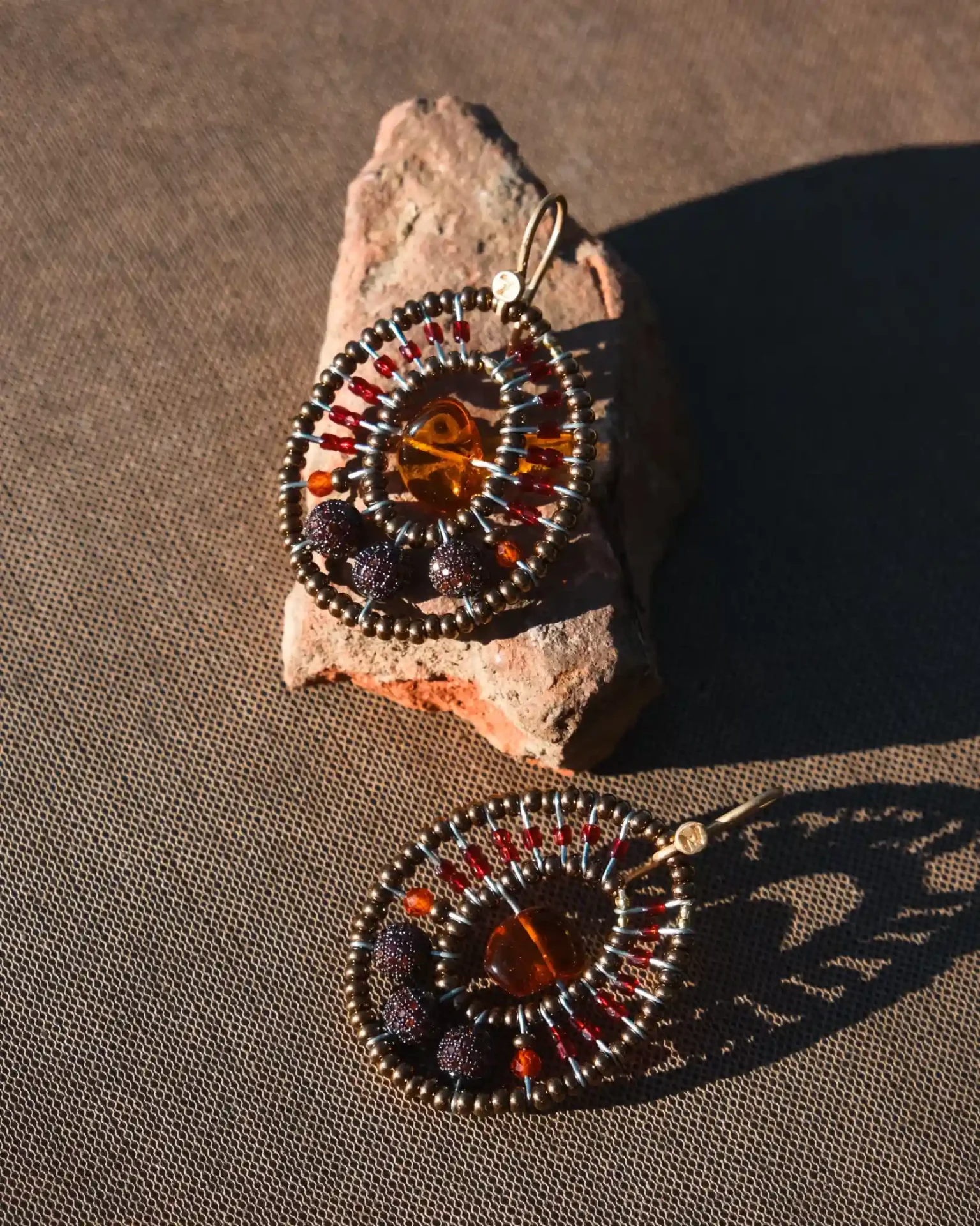 Maeve Small Orange Earrings | Ziio Jewels
