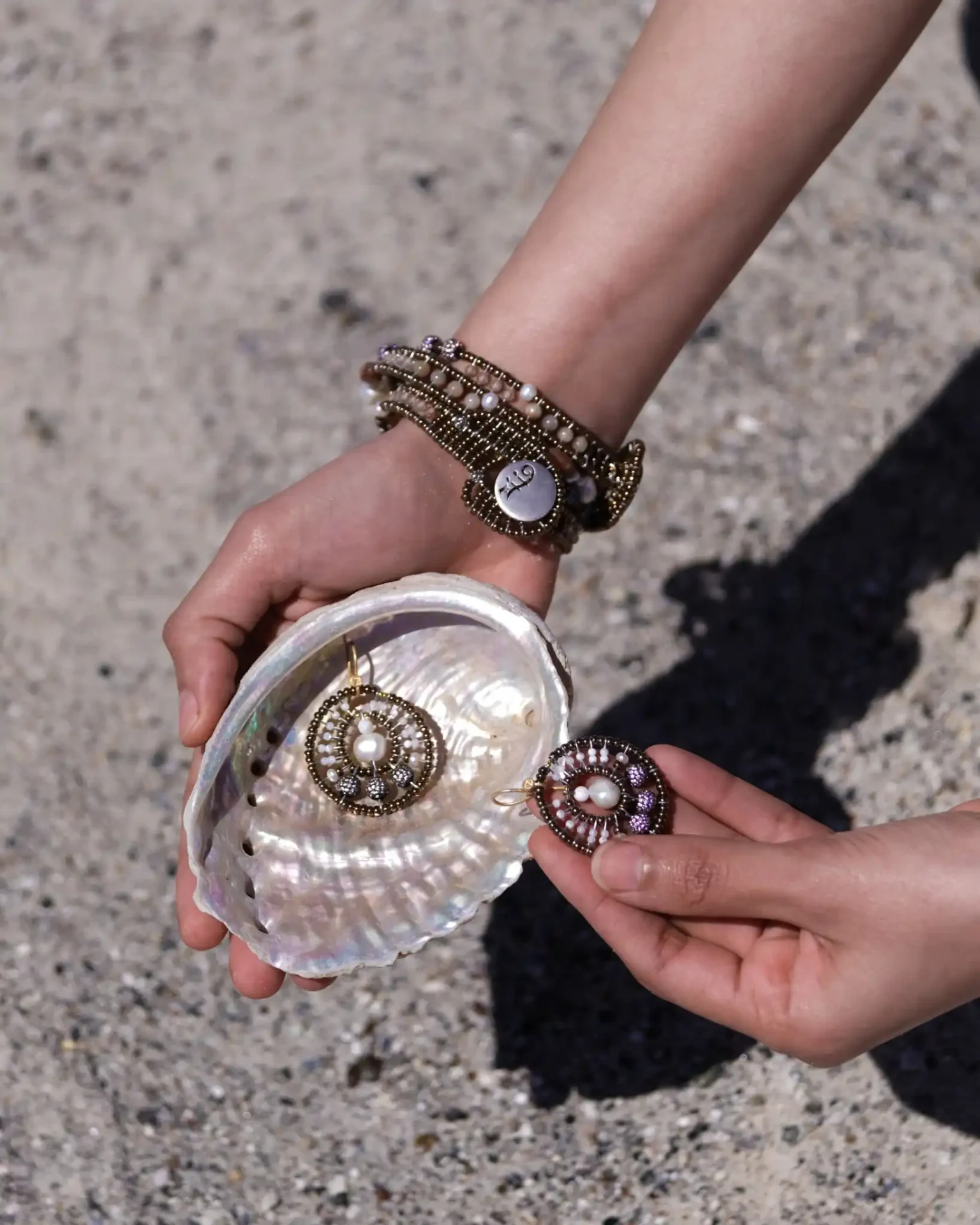 Earrings Maeve White small - Ziio Jewels