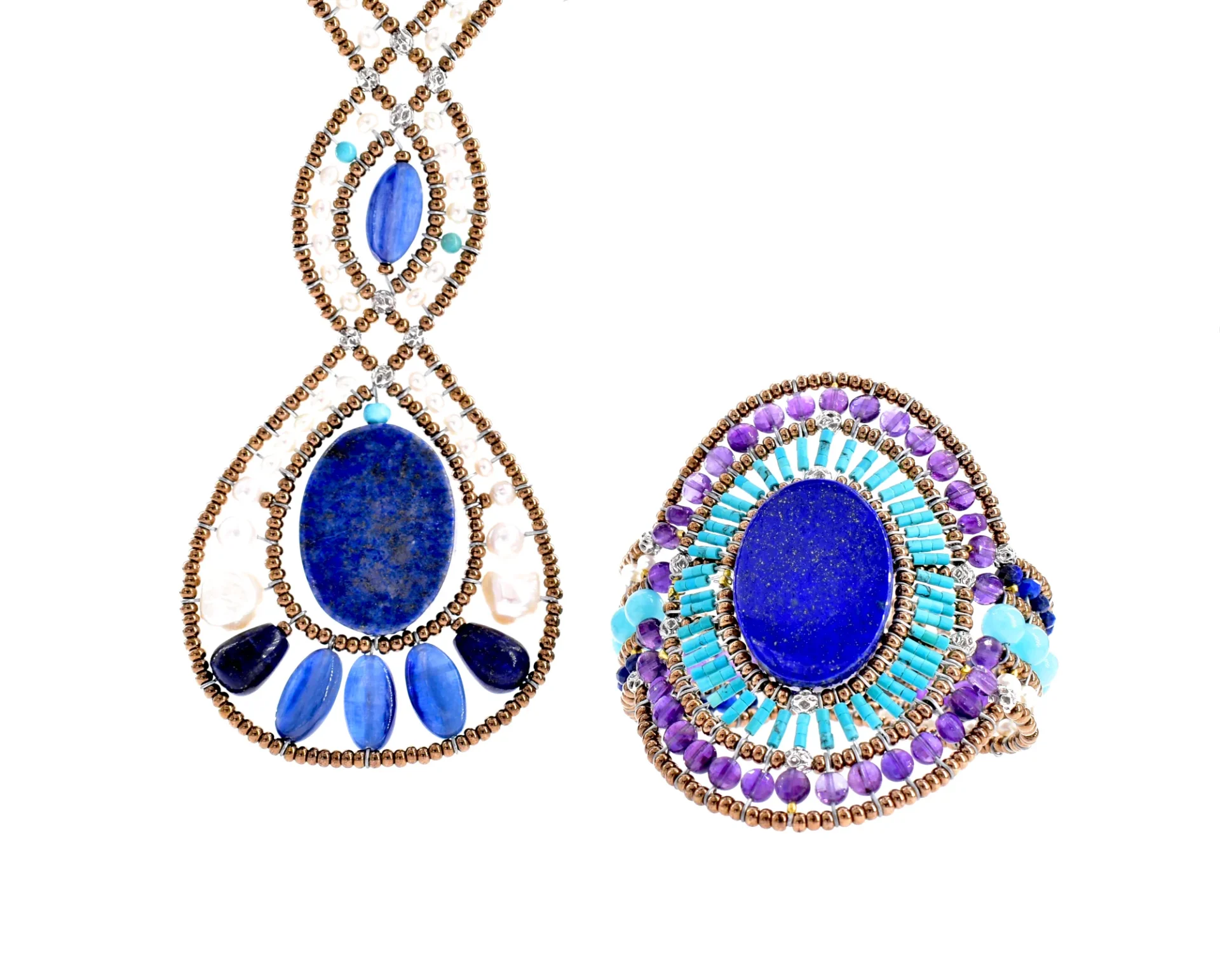 Necklace Infinite SUN Lapis- Br Sun Lapis
