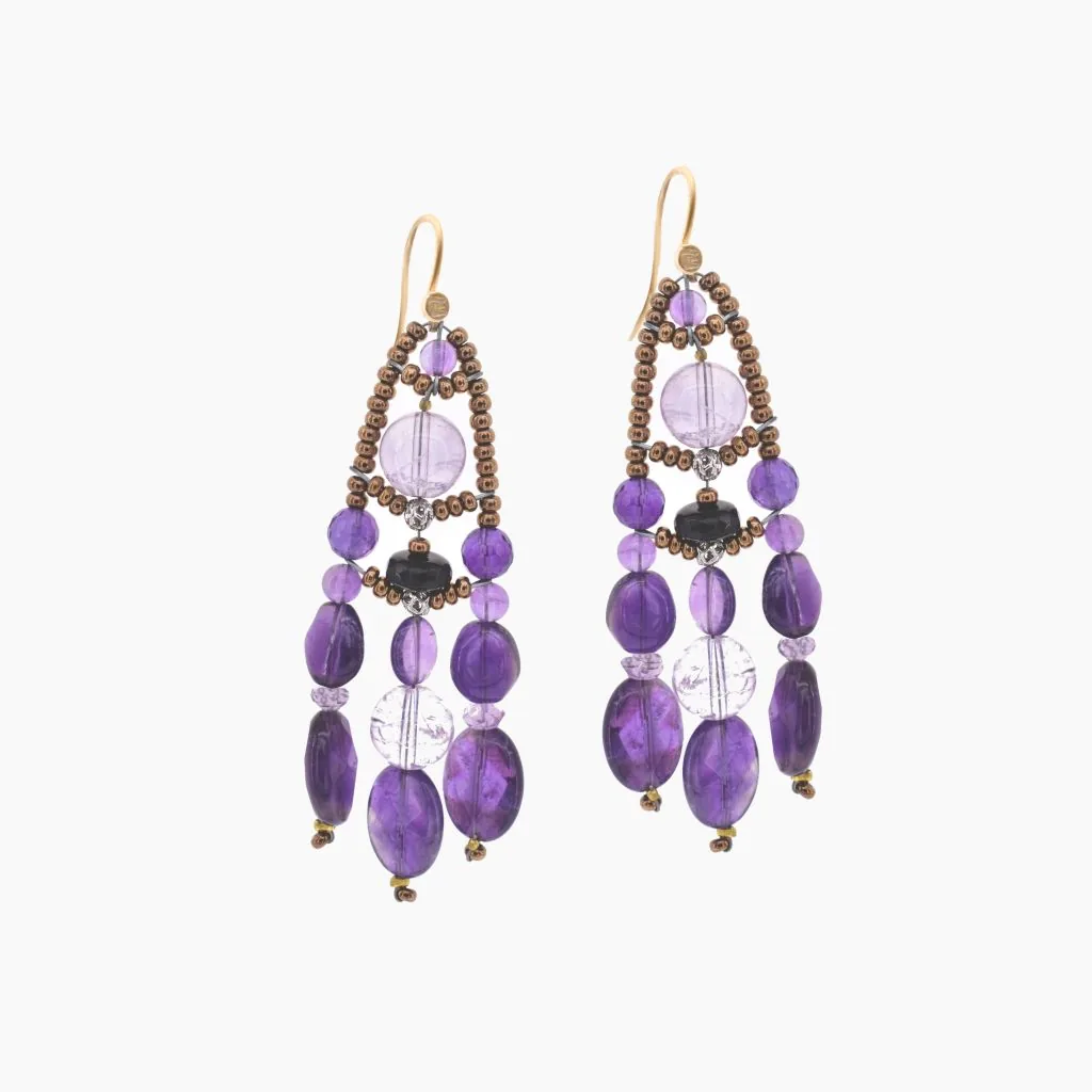 Earrings DANCE Amethyst - Ziio Jewels