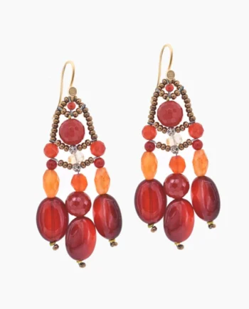 Earrings DANCE Cornaline - Ziio Jewels