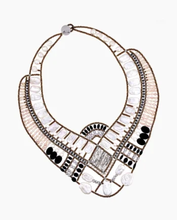 Necklace MAI Black White - Ziio Jewels - no glass